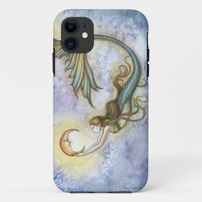 Deep Sea Moon Mermaid Fantasy Art iPhone 5 Case (Back)