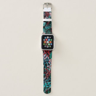 Deep Sea octopus | Blue Water | Dark Black Apple Watch Band