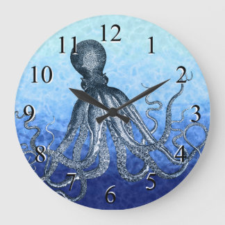 Deep Sea Octopus Large Clock