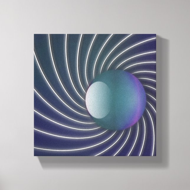 Deep Sea Spirals Canvas Print (Front)