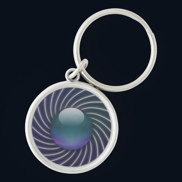 Deep Sea Spirals Keychain