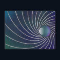 Deep Sea Spirals Postcard