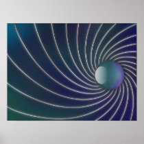 Deep Sea Spirals Print