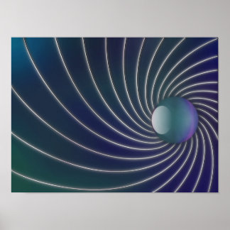 Deep Sea Spirals Print