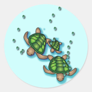 Deep Sea Turtles Sticker