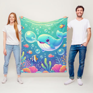 Deep-Sea Wonders Fleece Blanket