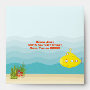 Deep Sea Yellow Submarine Envelope