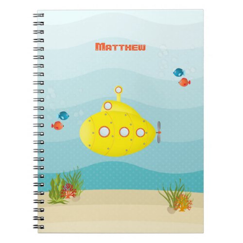 Deep Sea Yellow Submarine Notebook