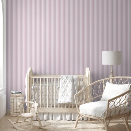 Deep Shades of Girly Pink Veritcal Stripes Wallpaper