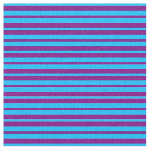Deep Sky Blue and Purple Pattern Fabric