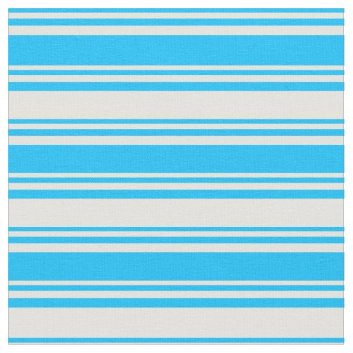 Deep Sky Blue & Light Yellow Pattern of Stripes Fabric