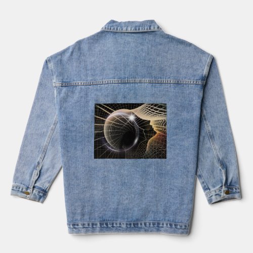 deep soul connection art  denim jacket