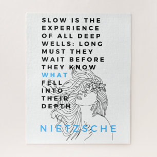 Deep Soul philosophy quote Nietzsche Jigsaw Puzzle