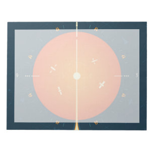 Deep Space Atomic Clock Poster, Orange Version. Notepad