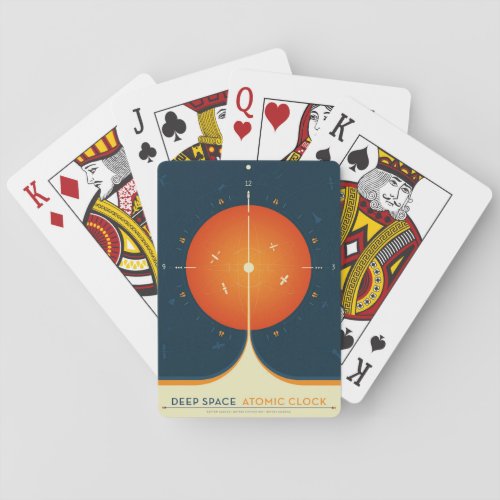 Deep Space Atomic Clock Poster Orange Version Poker Cards