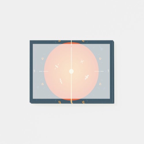 Deep Space Atomic Clock Poster Orange Version Post_it Notes