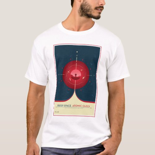 Deep Space Atomic Clock Poster Red Version T_Shirt