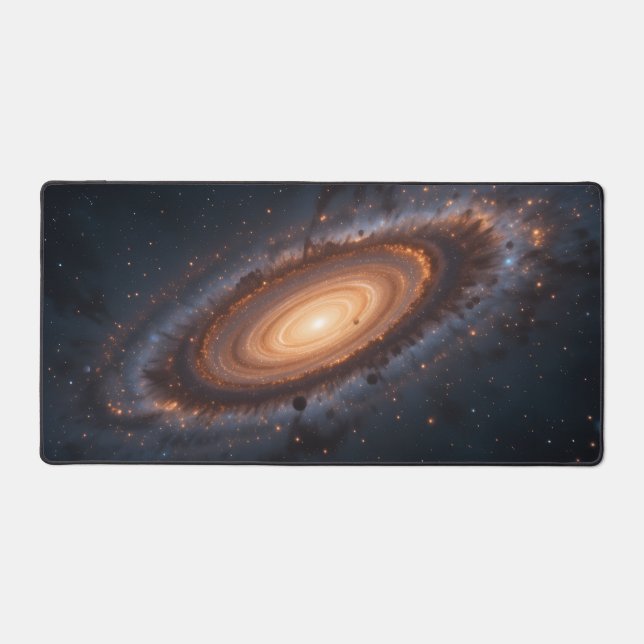 Deep Space Darkness and Tranquility Desk Mat - Spa (Front)