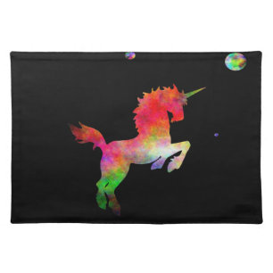Deep Space Multi-hued Unicorn Placemat