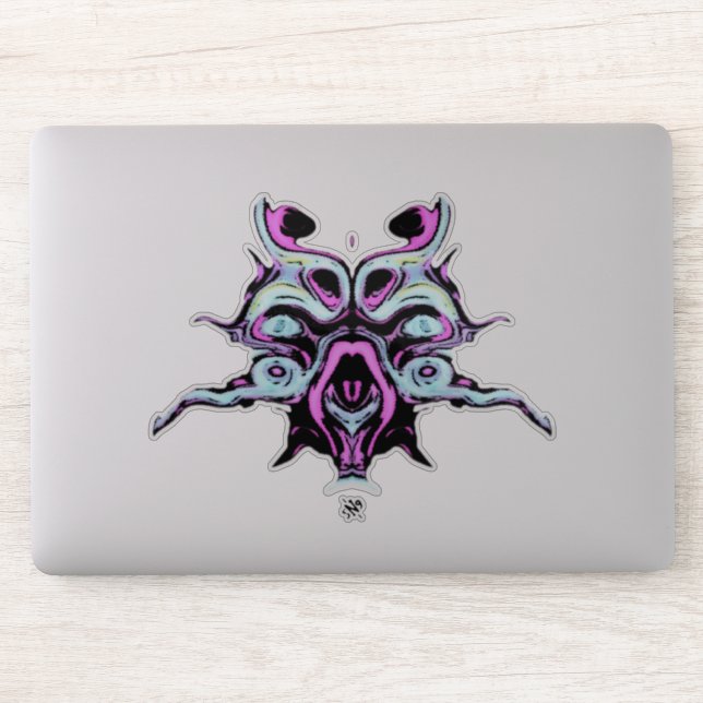 Deep space nightmare (abyss creature) v0 sticker (Computer)