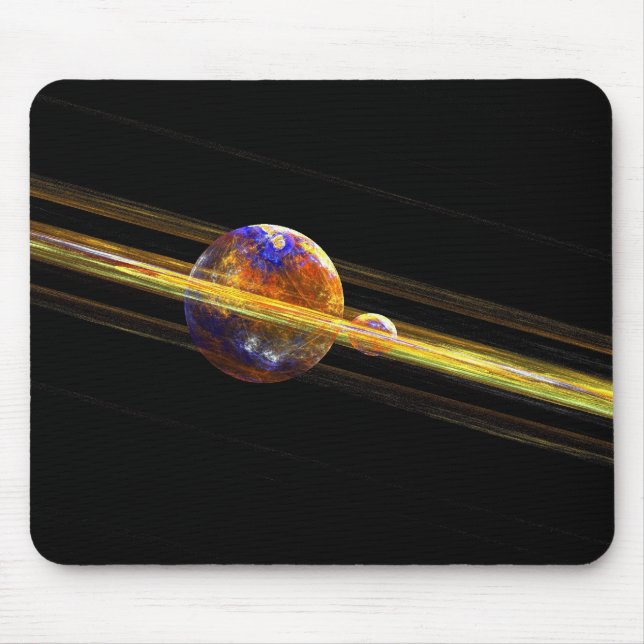 Deep Space Planet Mouse Pad (Front)