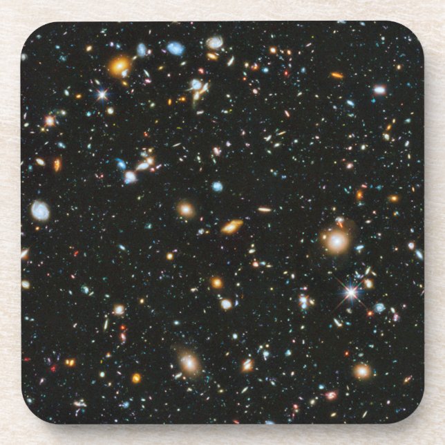 Deep Space Stars and Galaxies Beverage Coaster (Front)