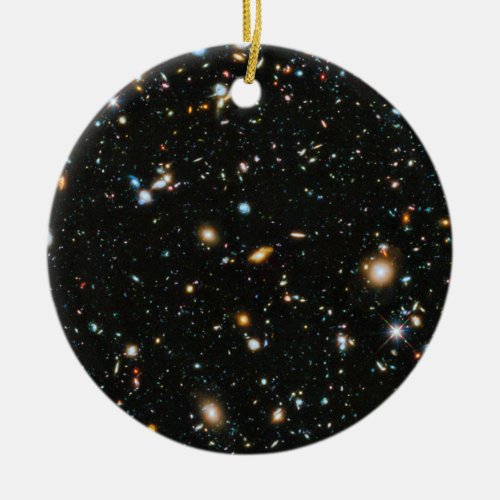 Deep Space Stars and Galaxies Ceramic Ornament