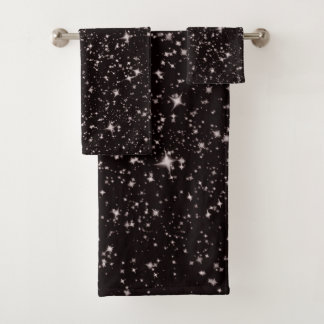 Deep space stars bath towel set