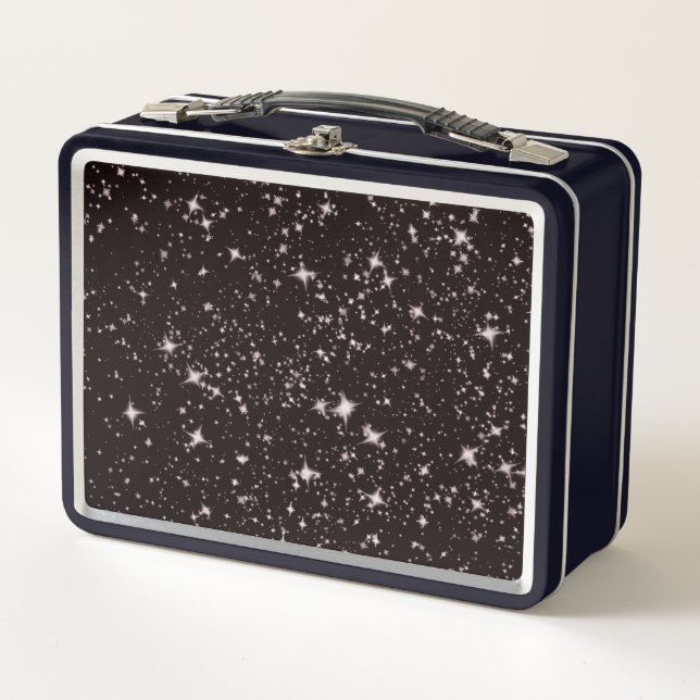 Deep space stars metal lunch box (Front)