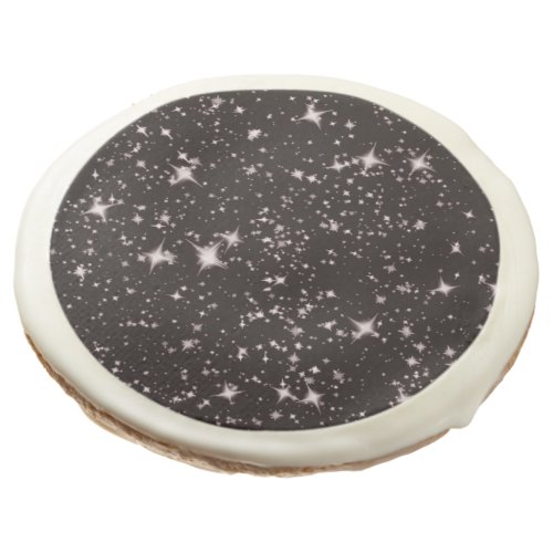 Deep space stars sugar cookie