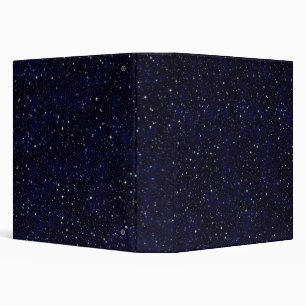 Deep Space Stars Universe Science Black Modern 3 Ring Binder