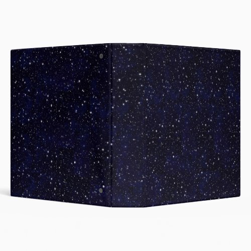 Deep Space Stars Universe Science Black Modern 3 Ring Binder