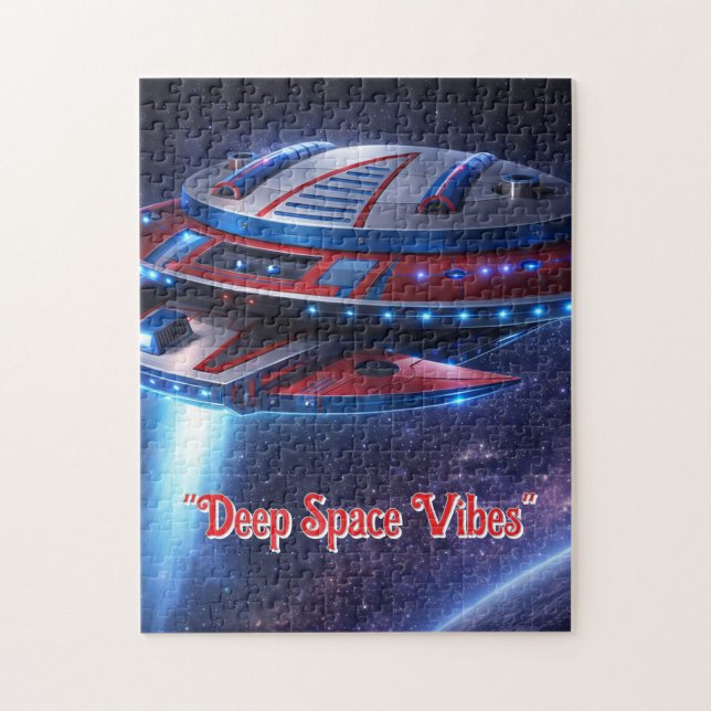 Deep Space Vibes Futuristic Spacecraft Puzzle  ("Deep Space Vibes Puzzle")