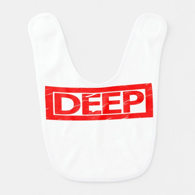 Deep Stamp Baby Bib (Front)