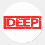 Deep Stamp Classic Round Sticker