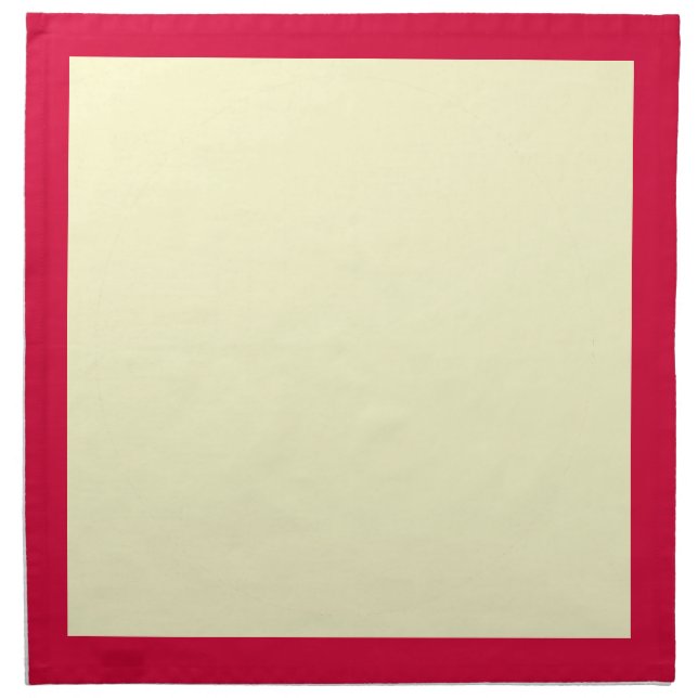 Deep Strawberry and Cream Napkins (Front)