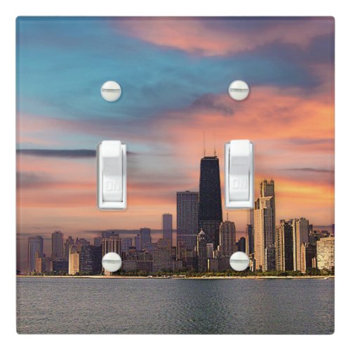 Deep Sunset Chicago  Light Switch Cover