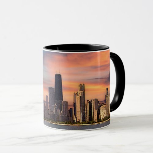 Deep Sunset Chicago Mug