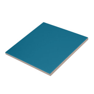 Deep Teal‑Blue Ceramic Tile 4.25 Inch Square