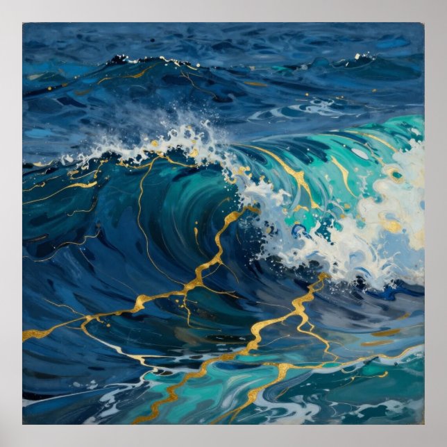 Deep Teal Majesty Poster (Front)