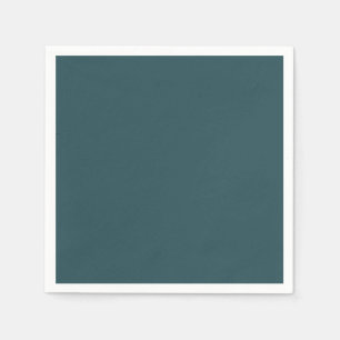 Deep Teal Solid Color Napkins