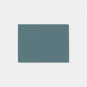 Deep Teal Solid Color Post-it Notes