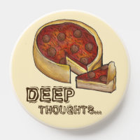 Deep Thoughts Deep Dish Pepperoni Pizza Lover