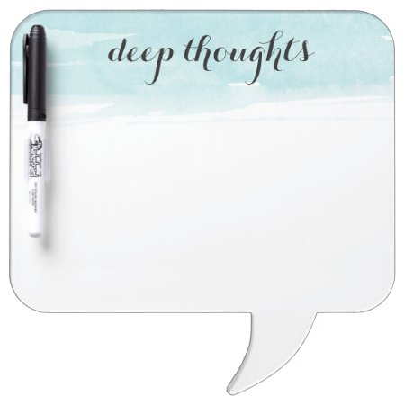 Deep Thoughts Speech Bubble Dry Erase Board