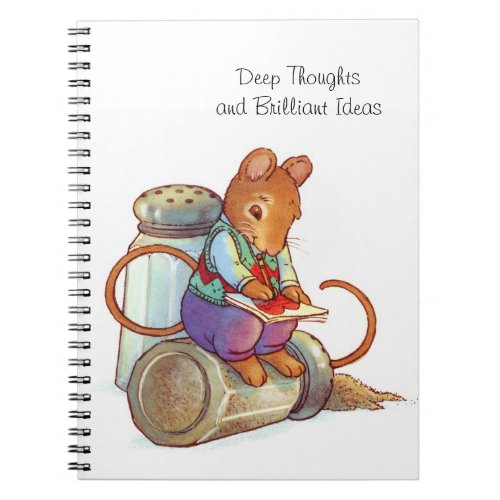 Deep Thoughts Writer Mouse Nifty Notebook