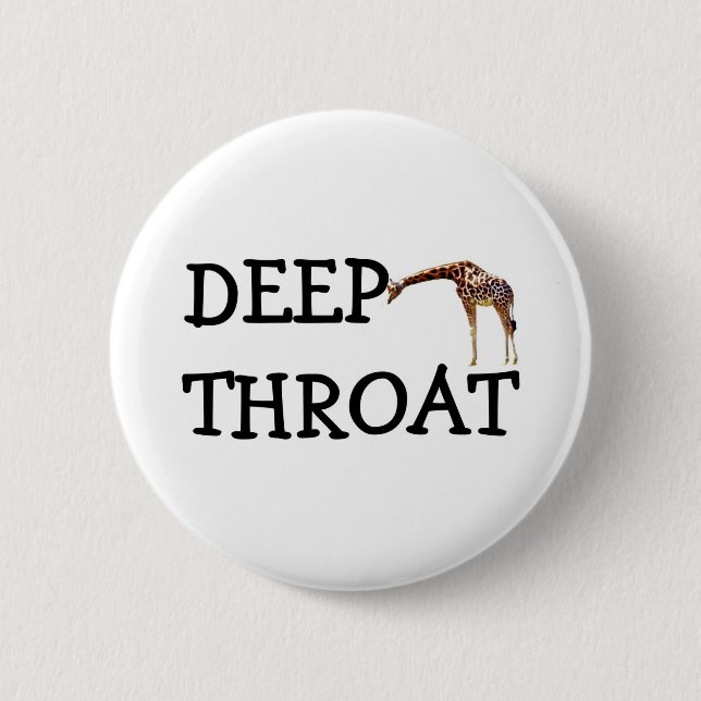 DEEP THROAT PINBACK BUTTON (Front)