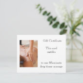 Deep Tissue Gift Certificate (Standing Front)