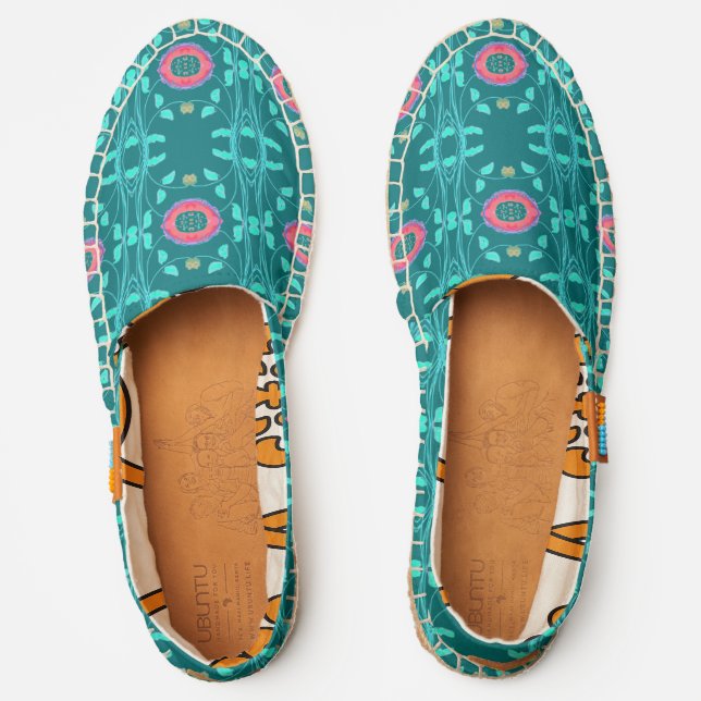 Deep Turquoise With Bright Teal Espadrilles (Front)