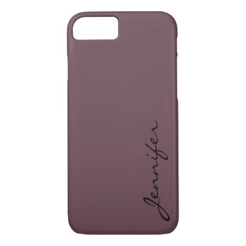 Deep Tuscan Red Color Background Iphone 8/7 Case by NhanNgo at Zazzle