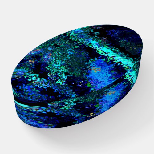 Deep Under The Sea Abstract Art Paperweight